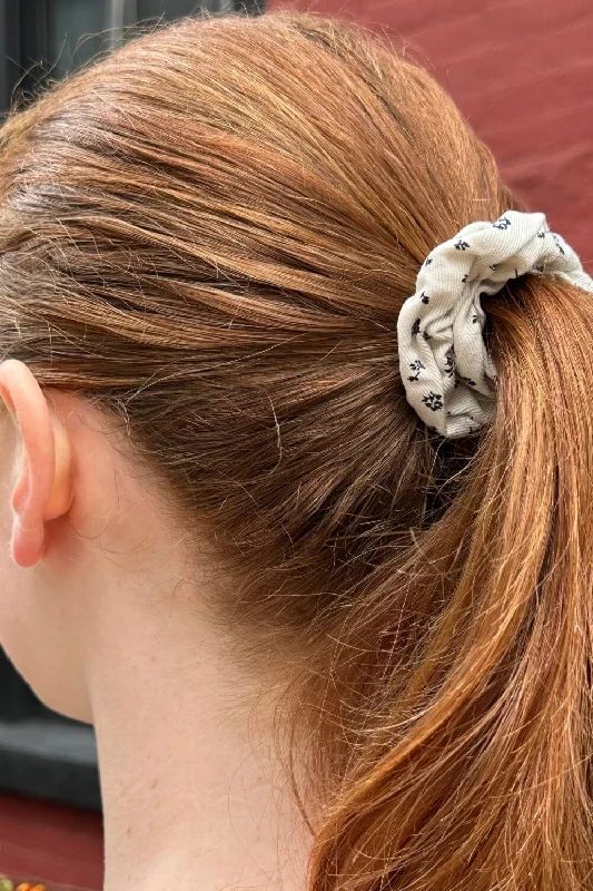 Thin Floral Scrunchie