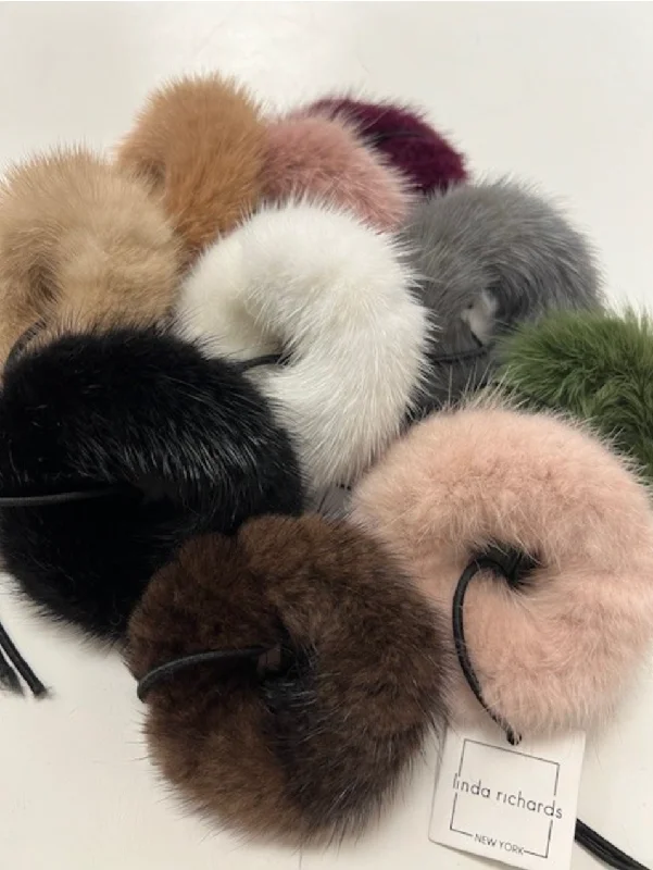 Mink Scrunchies