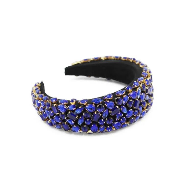 Royal Blue Rhinestone Headband