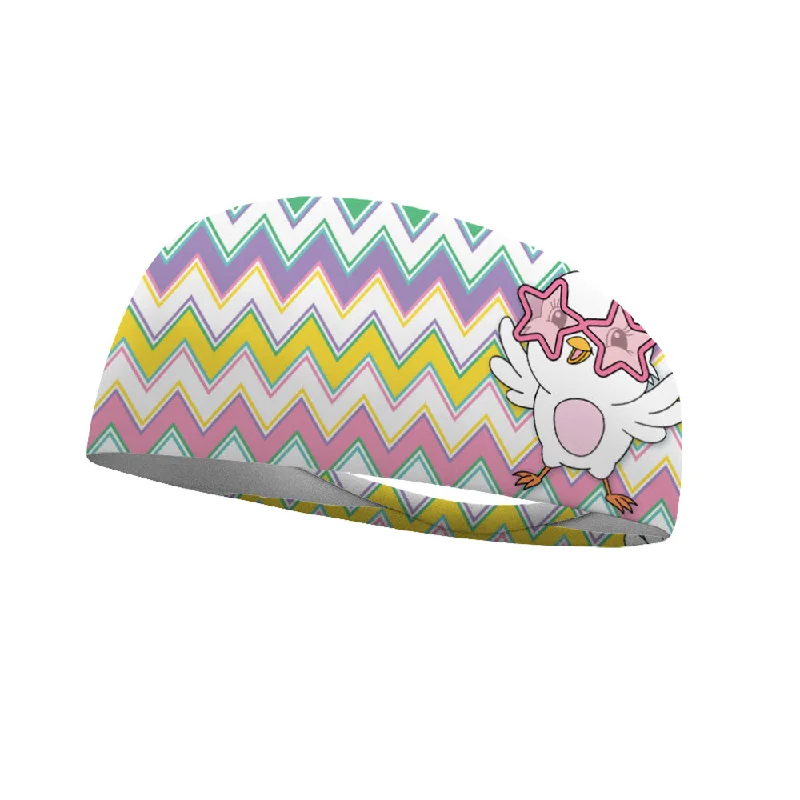 Doodle Chevron Chick Color Your Own Wicking Headband