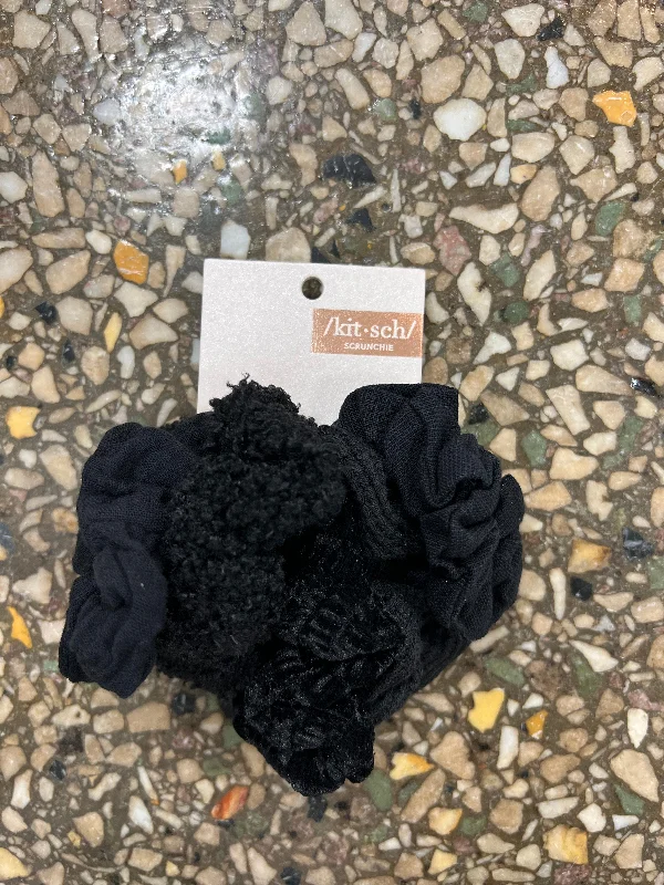 Kitsch Assorted Textured Scrunchies 5pc