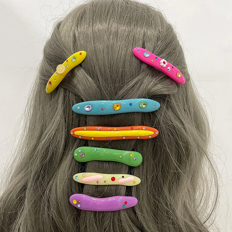 wholesale Candy Color Resin Hair Clip