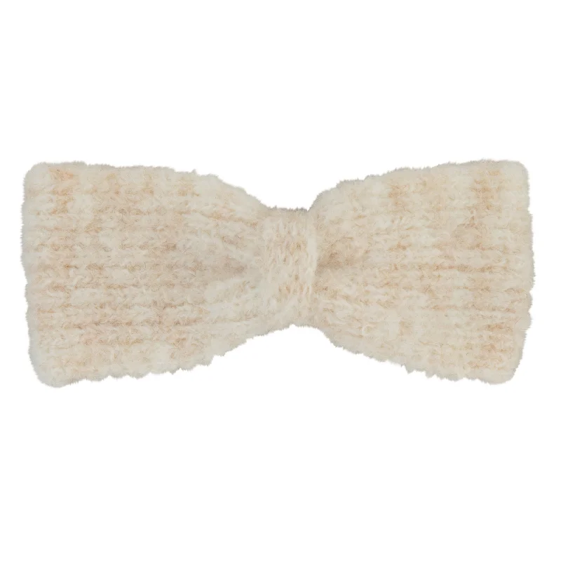 clip cashmere mini bow - cream