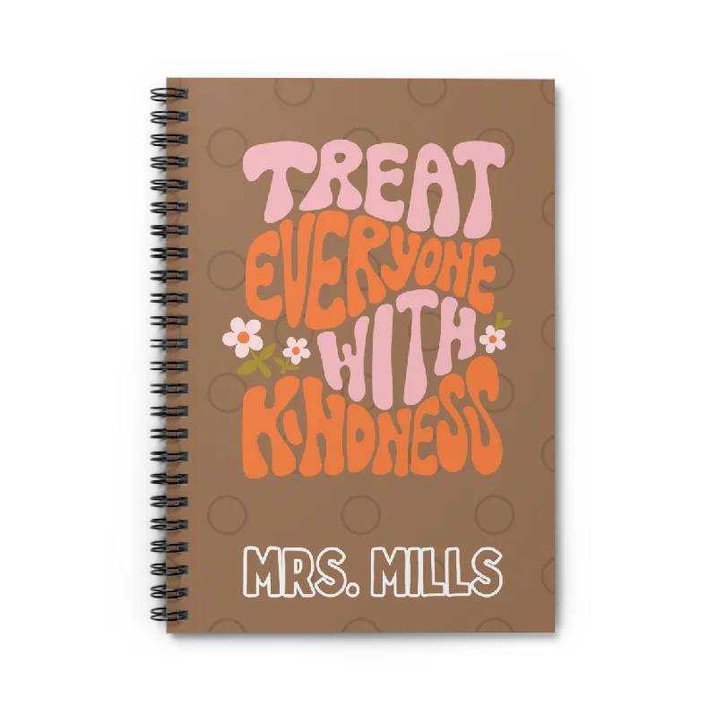 CUSTOM Treat Everyone With Kindness Spiral Notebook