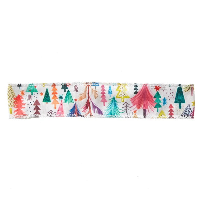 Colorful Christmas Trees Non-Slip Headband