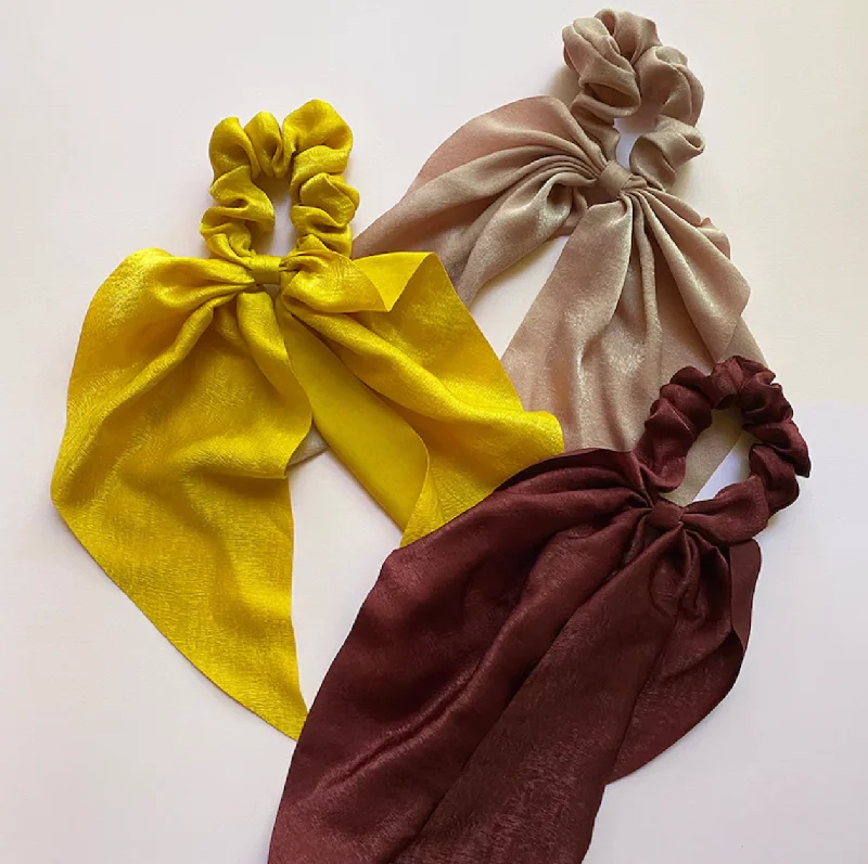 Satin Scrunchie Scarf