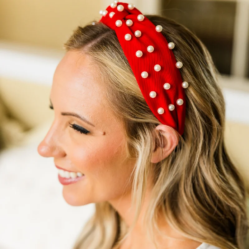 Jingle Ladies Headband, Red