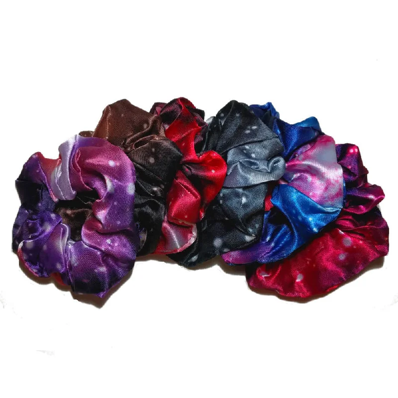 Satin Space Scrunchie Set