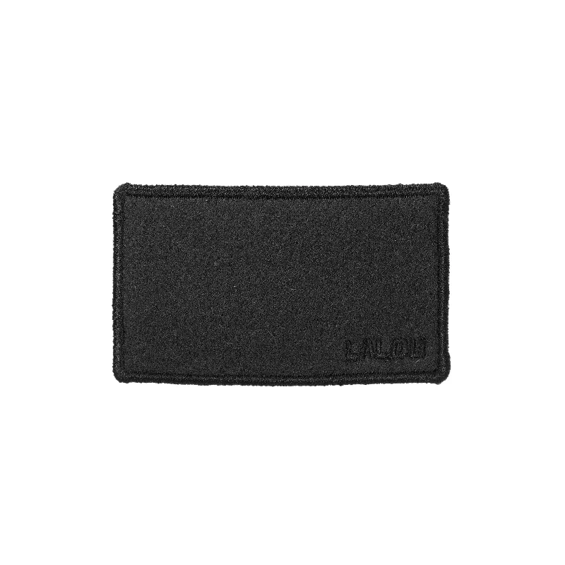 clip big rectangle felt embroidered - black