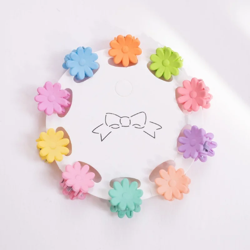 Mini Flower Hair Clip Set of 10