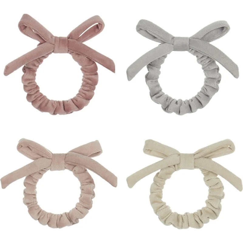 Mimi & Lula 4 Scrunchies Mini Velvet Bow Fairytale