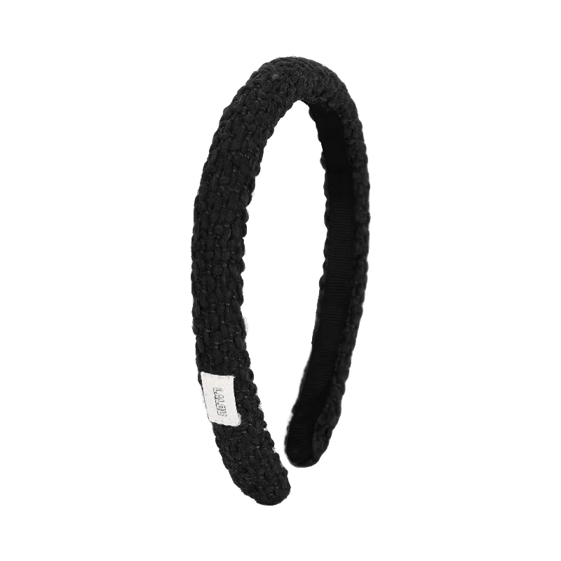 headband crochet - black