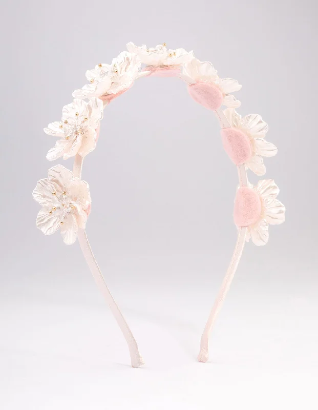 Mixed Floral Petal Detailed Headband