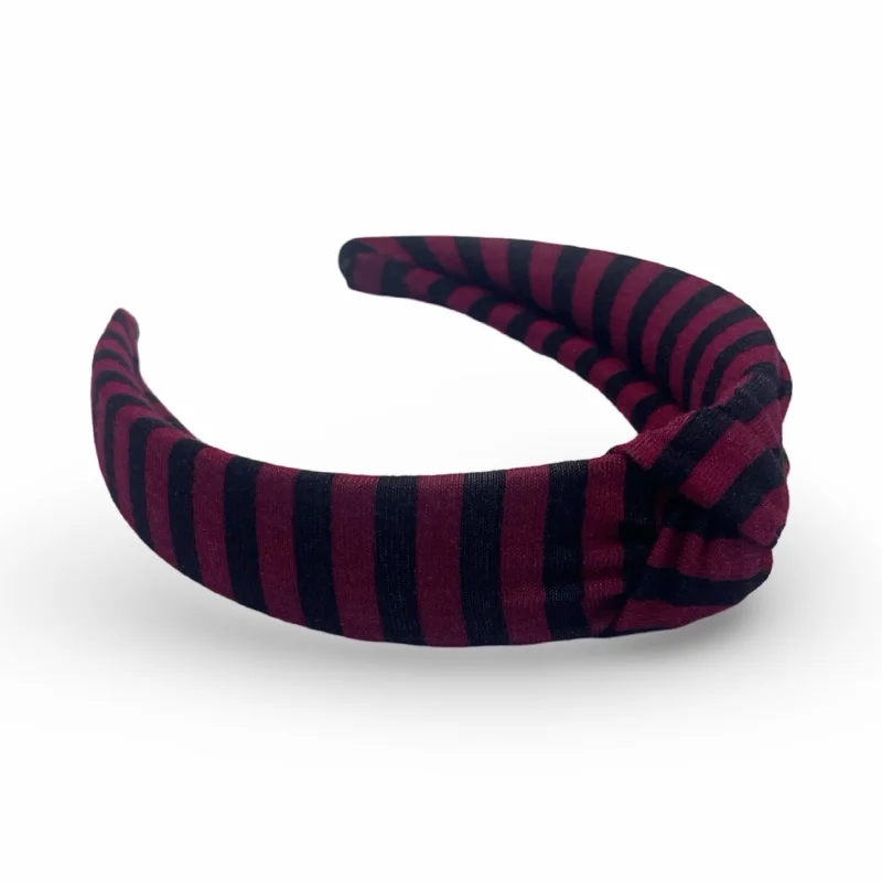 Red & Black Striped Hard Headband