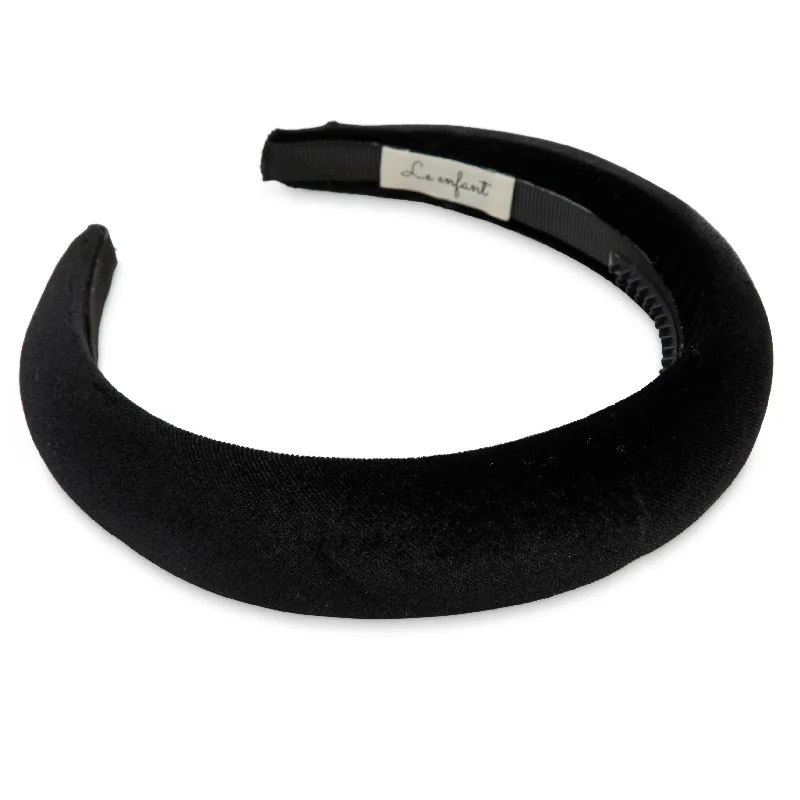 headband velvet - black