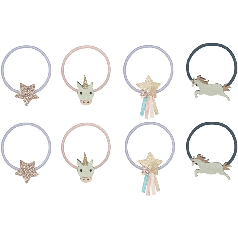 Mimi & Lula 8 Hair Elastics - Unicorn Little Prince