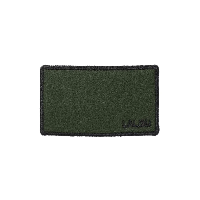 clip big rectangle felt embroidered - green