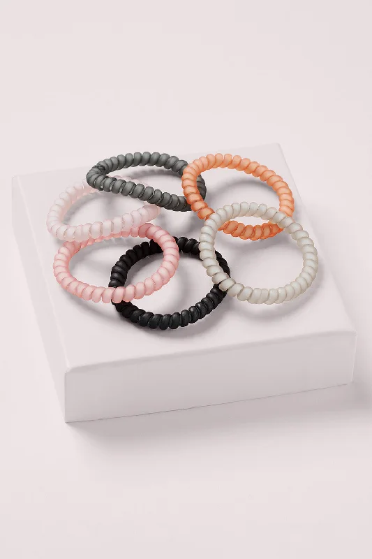 Jelly Loops Slim Spiral Hair Ties Set